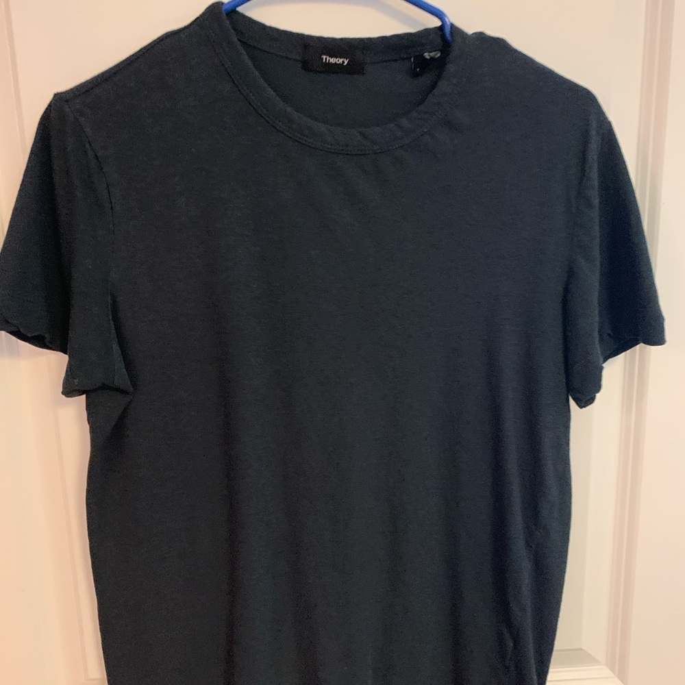 Theory Linen/Cotton t-shirt - XS